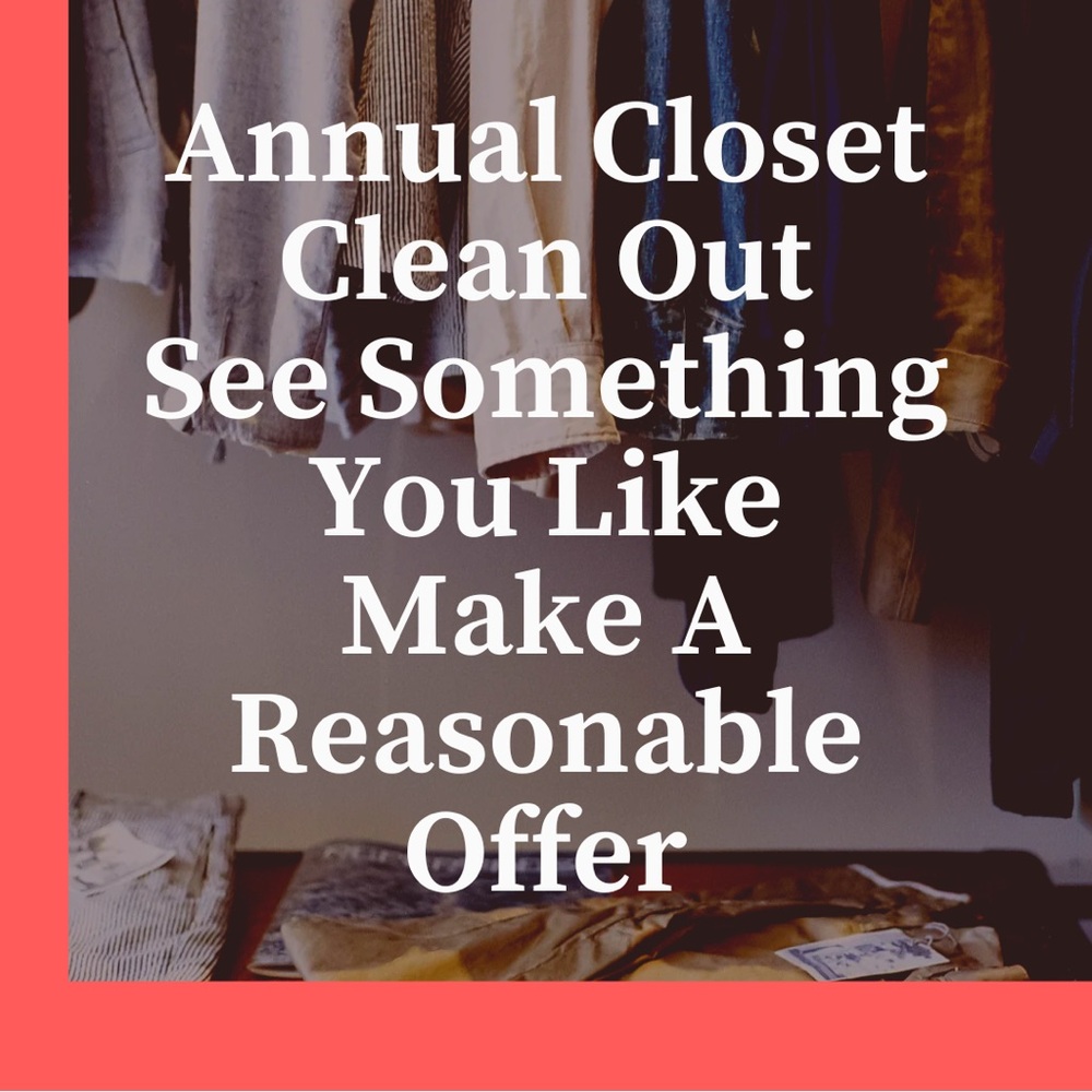 Closet Clean out
Downsizing Closet